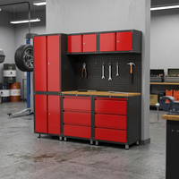 Système de rangement modulaire pour outils de garage, en acier robuste avec revêtement en poudre époxy, personnalisable OEM/ODM, pour atelier de réparation automobile