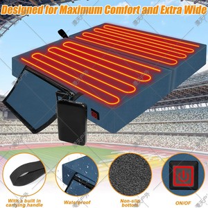 Outdoor Heated Seat <b>Cushion</b> Oxford Cloth <b>Rectangular</b> USB Powered Camping Winter Use Three Temperature Settings - Product Image 5