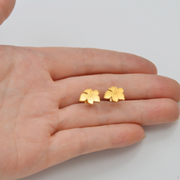 Pendientes de 1.2CM con Flores de Hibisco Hawaianas de Guam para Mujer, Joyería de Frangipani de Puerto Rico y Guadalupe, Acero Inoxidable # 000762