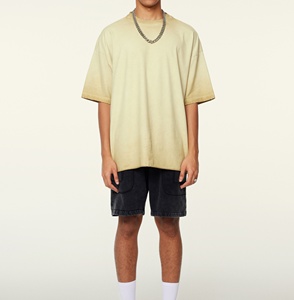 Camiseta de diseñador de algodón 100% de gran oferta, hecha a medida en China, Color sólido con estampado largo de gran tamaño, precio de fábrica - Product Image 2