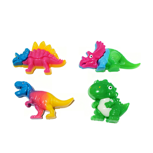 Jouet anti-stress dinosaure coloré, jouet créatif en TPR, jouet sensoriel Tyrannosaurus Stegosaurus à presser, vente chaude - Product Image 1