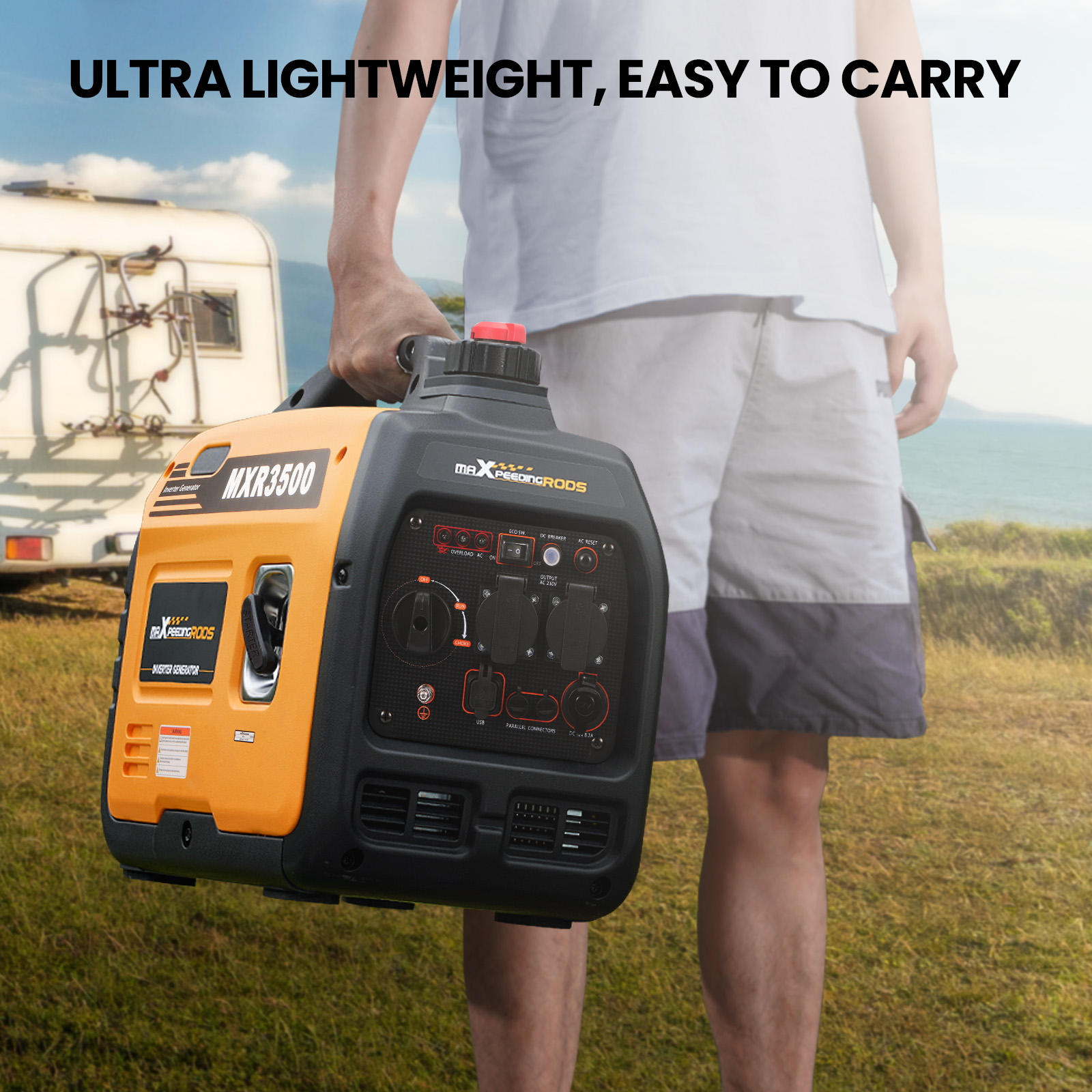 GENERATORE DI CORRENTE INVERTER SILENZIATO 3.8KW 4 TEMPI PORTATILE LTF - Foto 2