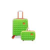 Valise à roulettes personnalisée de haute qualité portable boîte de voyage légère ensemble de valises à bagages en ABS PC