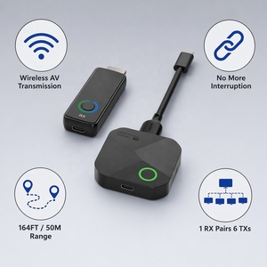 Transmisor y Receptor HDMI Inalámbrico, Extensor Plug&Play, 164FT/50M 1080P 2.4G/5G Doble Banda para Laptop, TV Box, Transmisión <span class=keywords><strong>de</strong></span> Audio y Video - Product Image 1