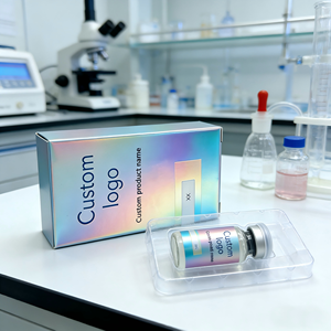 Impression de logo personnalisé, <span class=keywords><strong>emballage</strong></span> de flacons de peptides en blister de 1 ml, 3 ml, 10 ml, boîtes en carton pour flacons individuels, emballages et étiquettes holographiques - Product Image 6