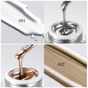 JTING Unique Custom 12colors Metal Painting Gel Polish with <b>Silver</b> Jars 5g OEM Private Brand <b>Top</b> Quality <b>Metallic</b> Gel Polish - Product Image 4