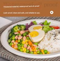 Assiettes jetables en bagasse écologiques pour la vente en gros, modernes, pour la rentrée scolaire, les fêtes et le service alimentaire, 200 unités, biodégradables, résistantes à l'eau