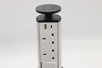 Prise de charge sans fil verticale intelligente motorisée Wi-Fi étanche IP45 avec 1 à 6 ports USB, format tour de table, prise AU, fabriquée en Chine
