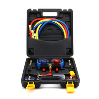 Good Quality Pressure Measuring Instrument Test Manifold Gauge Set 4 Way Digital Manifold Gauge Sets