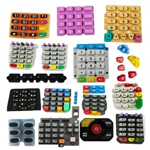 Op maat gemaakte geleidende 3x4 siliconen toetsenbord OEM ODM service voor industriële en medische apparaten - Product Image 1