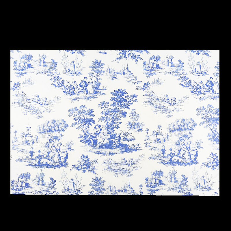 Porcelana azul y blanca: Damas disfrutando de una salida primaveral.