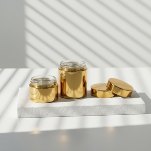 Manufacturer Wholesale Customized 10g 20g 30g 50g Round Wide Mouth Glass <b>Empty</b> <b>Jar</b> With Lids for Hand Body Facial Skincare Cream - Product Image 3