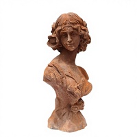 Statue de buste de femme grecque antique traditionnelle ENYA en fonte, décoration de jardin extérieur et intérieur, sculpture d'amour, H-73cm, naturelle