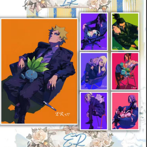 NinjaPokemond Artboard Sisi Paper Craft 3D Blocco Note Anime da Collezione Decorazione Scrivania Regalo per Bambini Shonen Jump Manga Cancelleria - Product Image 4