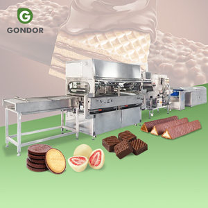 Machine d'enrobage semi-professionnelle Lab Beck 5 pour biscuits, avec bande de convoyage pour enrober les bâtonnets de chocolat et les gaufrettes - Product Image 1