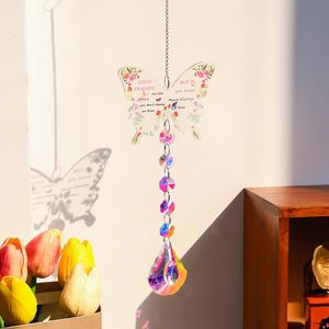 Nuevo Diseño de Bola de Cristal Colgante en Forma de Corazón, Prisma, Bola de <span class=keywords><strong>Gemas</strong></span>, 7 Chakras, Cuentas, Atrapasoles de Mariposa, Libélula, Ángel, Flor, Esfera - Product Image 4