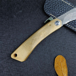 Mini couteau de camping à lame fixe tout en acier, couteau portable tranchant pour viande et fruits avec manche personnalisable, lame 5Cr13Mov - Product Image 3