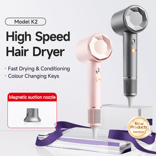 Professional BLDC High Speed 1600W Ionic Travel Hair Dryer 110,000 RPM Motor Concentrator Nozzle Outdoor Use Universal Voltage