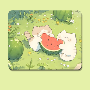 Tapis de souris mignon pour chat, petit tapis de bureau ergonomique avec support de poignet, repose-poignet de clavier dessin animé - Product Image 3