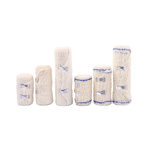 Bandage triangulaire médical souple et hautement élastique en coton crêpe, pansement de premiers secours d'urgence en gaze maillée - Product Image 6
