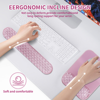 Ensemble de repose-poignets pour clavier en silicone transparent, forme de raisin rose, dessin animé, pour jeux vidéo, antidérapant, petit et confortable, vente en gros d'usine