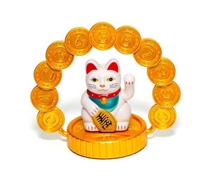 Gato de la fortuna que agita la <span class=keywords><strong>mano</strong></span> automática, Gato de coche que agita la fortuna solar para adornos de matrícula, decoración de negocios de apertura - Product Image 5