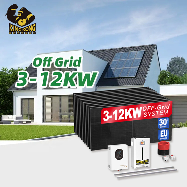 Home UPS Solar Generator Battery Hybrid Solar System 10KW 20KW 30KW Complete Solar Kit with Energy Storage Battery