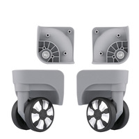 Roues de bagage personnalisées, accessoires universels, roulettes avec valise d'aviation, 4 pièces