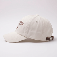 Gorras de Béisbol Personalizadas OEM de 6 Paneles con Logotipo Bordado, Gorras de Estilo Vintage de Algodón sin Estructura para Hombre
