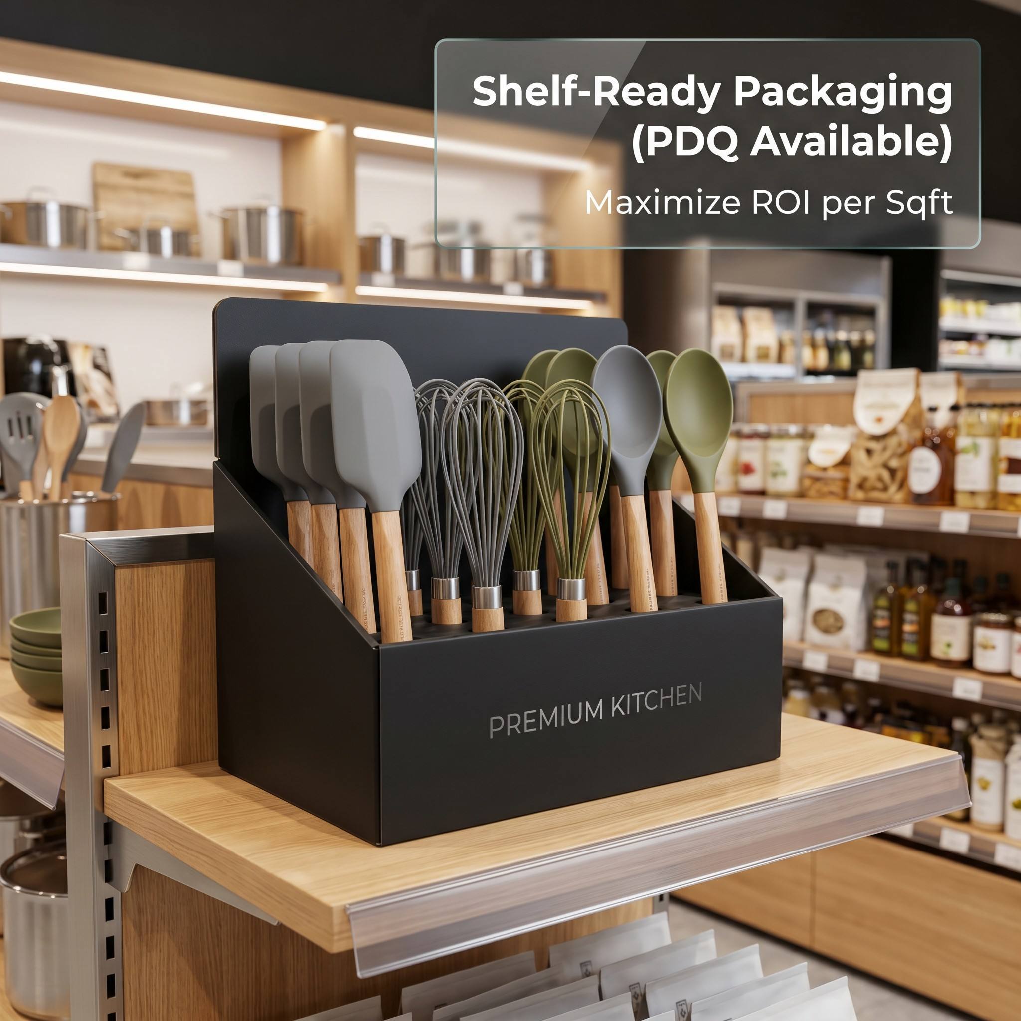 Hot Selling Non Stick 19 Pieces Silica Gel Cooking Tools Kit Silicone Kitchen Utensils Set With Wooden Handle · image 3