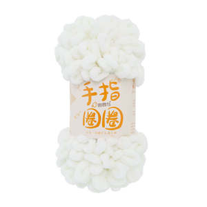 얀 공예 셔닐 소프트 루프 실 원사 손 뜨개질 멋진 청키 폴리 에스테르 원사 - Product Image 6