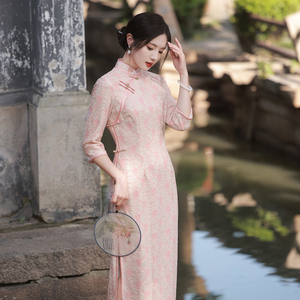 Nuevo producto retro estilo joven chica fresca más tamaño cheongsam vestido moderno mujeres niñas estudiante temperamento mejorado <span class=keywords><strong>Qi</strong></span> <span class=keywords><strong>PAO</strong></span> - Product Image 5