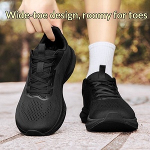 Chaussures décontractées et athlétiques pour hommes, extra larges, à boucle rotative sans lacets, en maille et tissu solide, pointures 45-47, pour la marche, 4E - Product Image 6