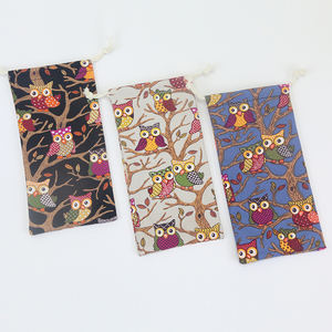 בד כותנה מותאם אישית משקפיים תיק תיק אחסון משקפי שמש שקיות זכוכית עם לוגו - Product Image 2