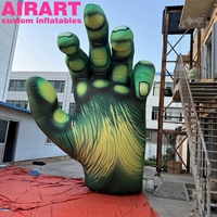 Main géante gonflable à succès pour la publicité, éventail publicitaire en forme de main, doigt de main géant gonflable pour l'affichage artistique