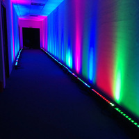 Barre LED Pixel Professionnelle pour Effets de Scène, 1 Mètre de Long, DMX 18x18W RGBWAUV 6-en-1, Projecteur Mural