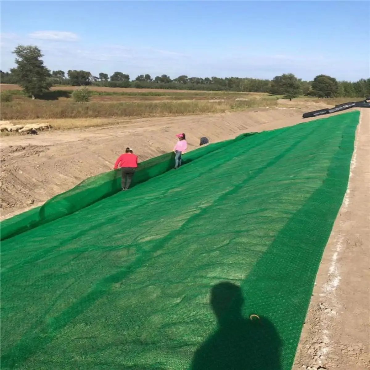 3D-Kunststoff hochfeste Drainage-Schicht 3D-Geonet für bepflanztes Gras schützendes Land