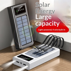 Nuevo Modelo de Batería de Iones de Litio con Cable Integrado, Banco de Energía Portátil de 20000 mAh, Salida de 10 W, QC 2.0, Energía Solar - Product Image 4
