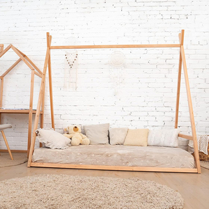 <span class=keywords><strong>Tipi</strong></span> en bois <span class=keywords><strong>lit</strong></span> jumeau pour enfants-Toddler Loft Bed Twin - Montessori Kids Room Furniture-<span class=keywords><strong>Tipi</strong></span> Twin Bed A Frame - Product Image 4