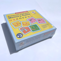 Cartes Flash imprimées personnalisées carrées Cartes Flash éducatives Tableau d'impression Jeu d'association de papier