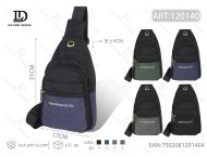 Borse da uomo Crest, borsa a tracolla da uomo in nylon con chiusura a cerniera, quattro tasche, per uso quotidiano, tutte le stagioni - Product Image 3
