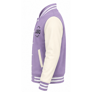 Eco-Friendly Breathable Winter Wear Letterman <b>Jacket</b> Manufacturer OEM Wholesale Stand Front Simple Polyester <b>Men</b> Varsity <b>Jacket</b> - Product Image 2