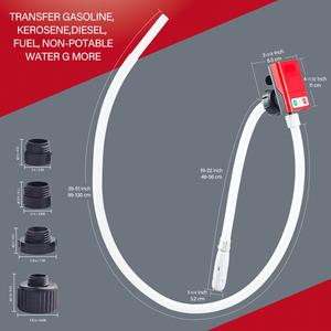 Bomba de Transferencia de Combustible Diésel Portátil para la Industria Automotriz, Centrífuga, Alimentada por Batería de CC, 4 Adaptadores, 3.8 GPM, Boquilla Básica, Baja Presión - Product Image 4
