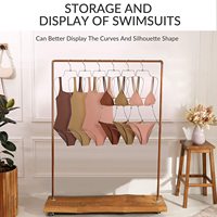 Porte-maillots de bain et lingerie pliable avec crochet pivotant, en tissu