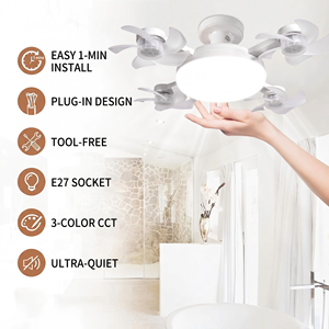 <span class=keywords><strong>Ventilador</strong></span> de <span class=keywords><strong>Techo</strong></span> Modular <span class=keywords><strong>con</strong></span> Múltiples Cabezales y <span class=keywords><strong>Luz</strong></span> LED, Control Remoto, Base E27, <span class=keywords><strong>Ventilador</strong></span> de <span class=keywords><strong>Techo</strong></span> <span class=keywords><strong>Pequeño</strong></span> <span class=keywords><strong>con</strong></span> <span class=keywords><strong>Luz</strong></span> para Dormitorio - Product Image 2
