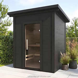 كابينة حديثة حديثة بشخصين فاخرة صلبة منخفضة EMF ذات طيف كامل في الهواء الطلق تعمل بالأشعة تحت الحمراء البعيدة الأكثر مبيعاً للشقة - Product Image 6