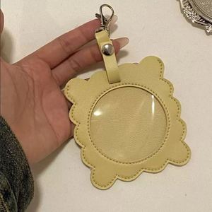 Hanging PU Leather Anime Themed Promotional Portable <b>Keychain</b> Pouch Badge Storage Bag Metal Clasp Display Pendant Bag Decor - Product Image 4