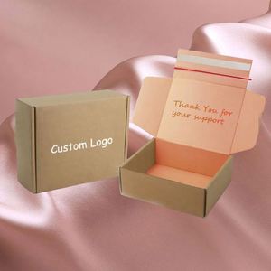 กล่องไปรษณีย์กระดาษลูกฟูกย่อยสลายได้พิมพ์โลโก้ตามสั่งขายส่ง พร้อมบุฟองน้ำนูนลายสำหรับบรรจุภัณฑ์ถุงเท้าขนสัตว์ - Product Image 3