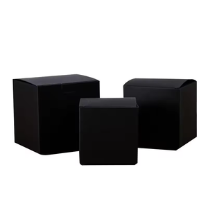 Tùy chỉnh thực hiện màu đen nhỏ hộp giấy biểu tượng tùy chỉnh có thể gập lại hộp - Product Image 6