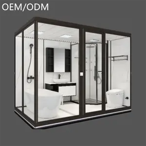 MESA modern bathroom with freestanding tub all in one prefab bathroom shower units for sale